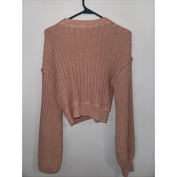 Free People All Yours Cardigan Sweater Mocha Brown Size M - Picture 6 of 6